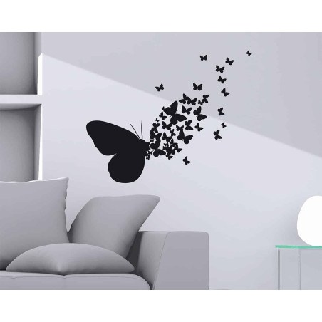 Αυτοκόλλητα Βινυλίου Για Τοίχο Medium Ango Butterflies Silhouettes 54110