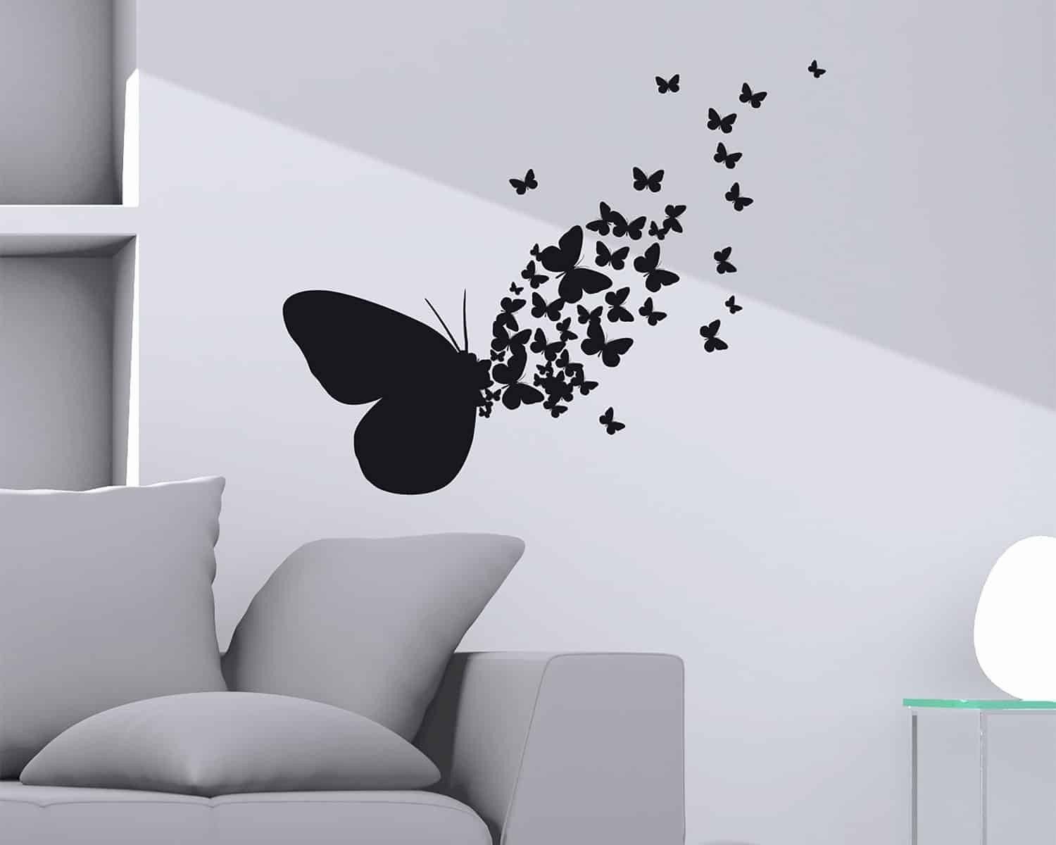 Αυτοκόλλητα Βινυλίου Για Τοίχο Medium Ango Butterflies Silhouettes 54110