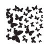 Αυτοκόλλητα Βινυλίου Για Τοίχο Medium Ango Butterflies Silhouettes 54110