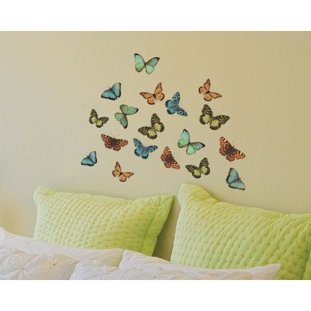 Αυτοκόλλητα Βινυλίου Για Τοίχο Small Ango Colourful Butterflies 59455