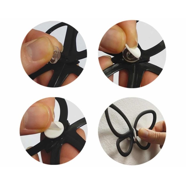 Αυτοκόλλητα 3D Πολυπροπυλενίου Ango Silver...