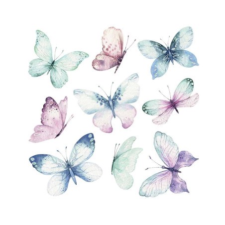 Αυτοκόλλητα Βινυλίου Για Τοίχο Medium Ango Watercolour Butterflies 54117