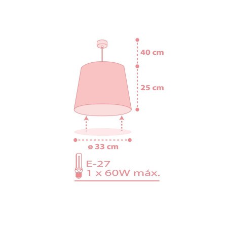 Παιδικό Φωτιστικό Οροφής Μονόφωτο Ango Starlight Pink 82212 S