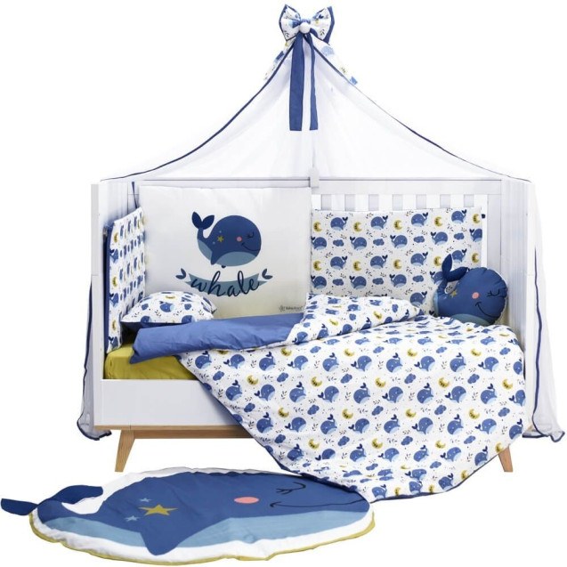 Σετ Προίκας Μωρού 9Τμχ Bebe Stars Whale 3100