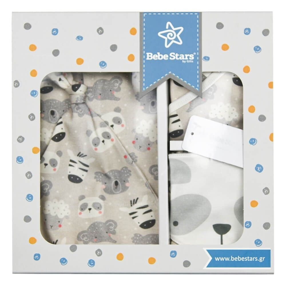 Bebe Stars Σετ Δώρου 5τμχ Bebe Stars Panda 3129-1 6-9 Μηνών