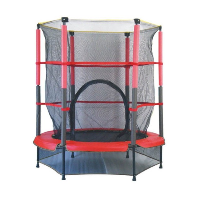 Τραμπολίνο με Δίχτυ Bebe Stars Red 645-180 140cm