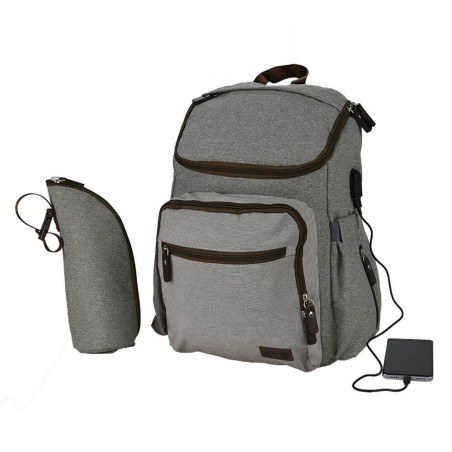 Τσάντα Αλλαξιέρα Πλάτης Bebe Stars με USB Pure 590-182