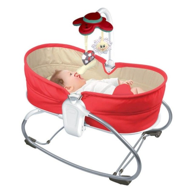 Κούνια & Ρηλάξ Snooze 3in1 Bebe Stars Red 324-180