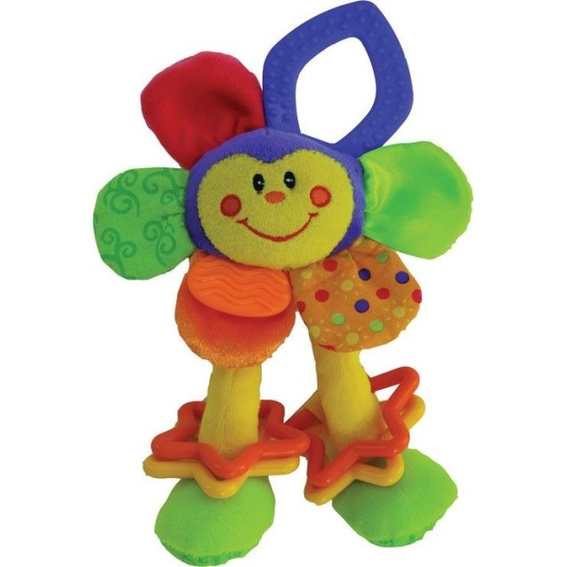 Μαλακή Κουδουνίστρα Bebe Stars Flower Chewy PL204B