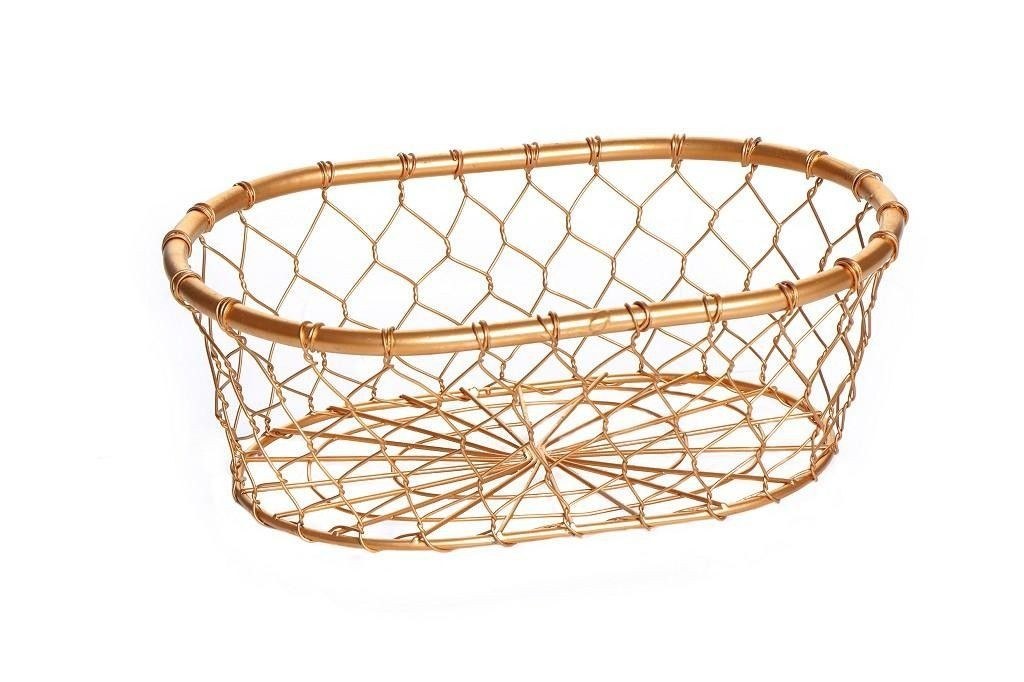 Καλάθι Μεταλλικό Espiel Χρυσό TAK214 25x17x9εκ