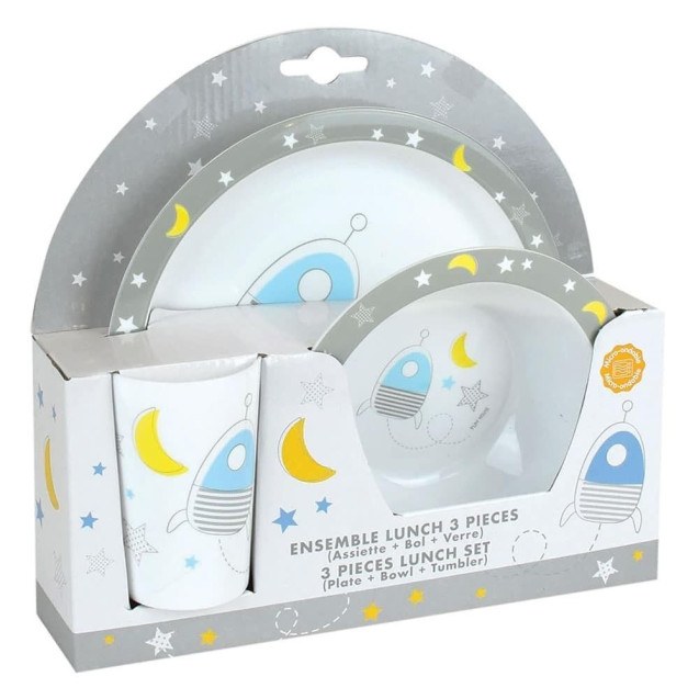 Σετ Σερβίτσιο 3 Τεμαχίων Ango Space Grey/Blue...