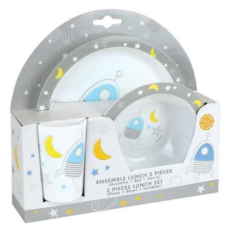 Σετ Σερβίτσιο 3 Τεμαχίων Ango Space Grey/Blue 005668