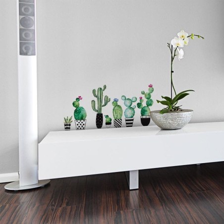 Αυτοκόλλητα Βινυλίου Για Τοίχο Ango Watercolour Cactus 54114