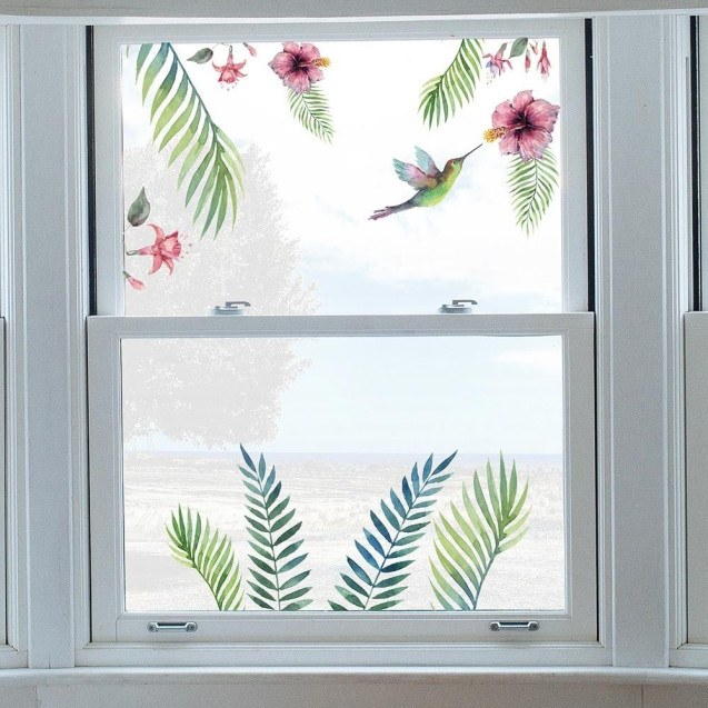 Αυτοκόλλητα Βινυλίου Για Τζάμι Ango Tropical...