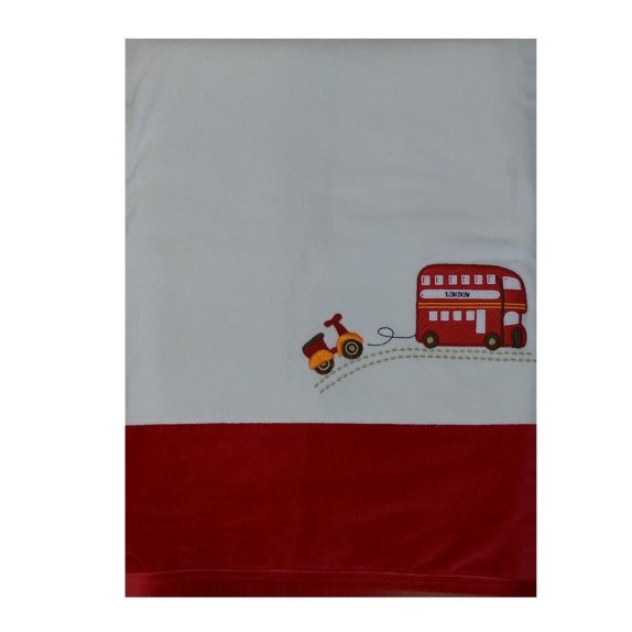 Κουβέρτα Βελουτέ Bebe Stars Ηαppy Travel 2066 90x110εκ