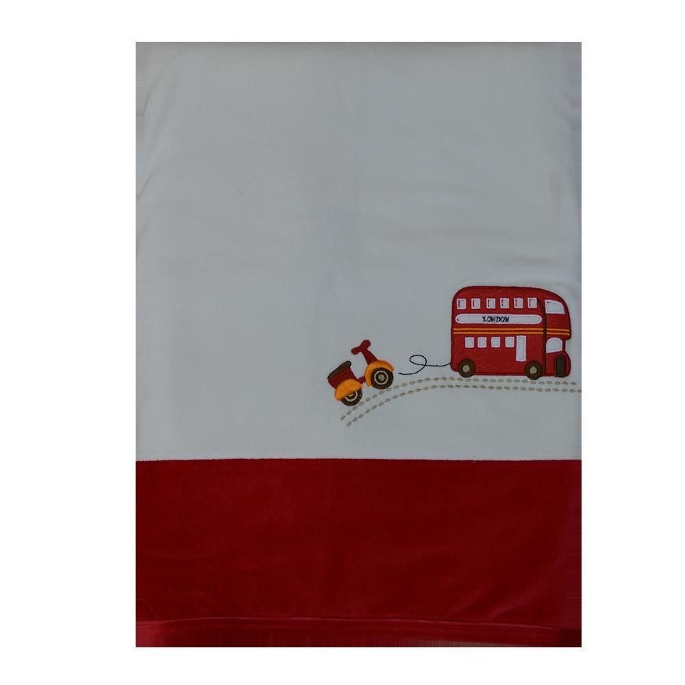 Bebe Stars Κουβέρτα Βελουτέ Bebe Stars Ηαppy Travel 2066 90x110εκ