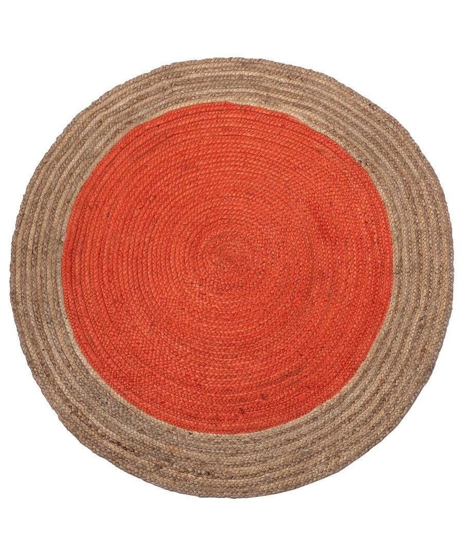 Χαλί Στρόγγυλο Silk Fashion 1705 Teracotta 120cm