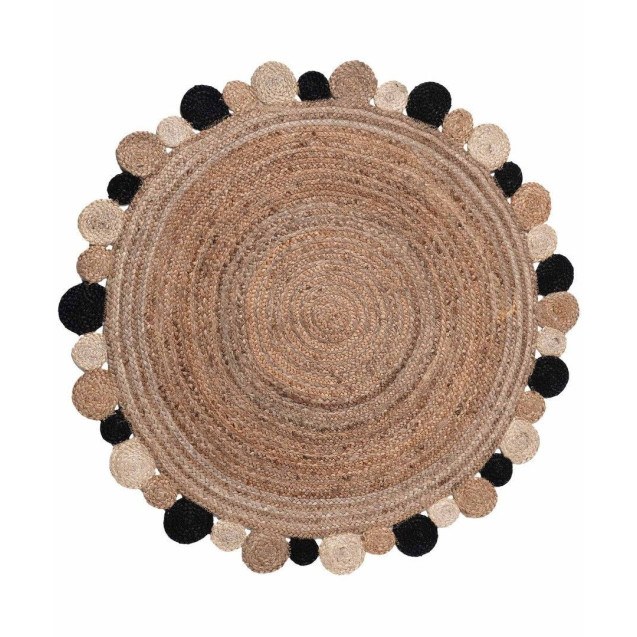 Χαλί Στρόγγυλο Silk Fashion 1731 Black 120cm