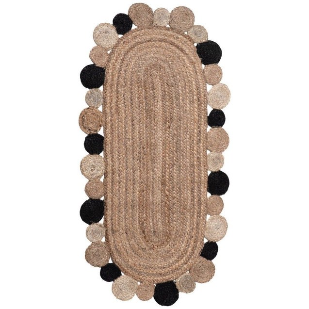 Χαλί Διαδρόμου Silk Fashion 1734 Black 60x130cm