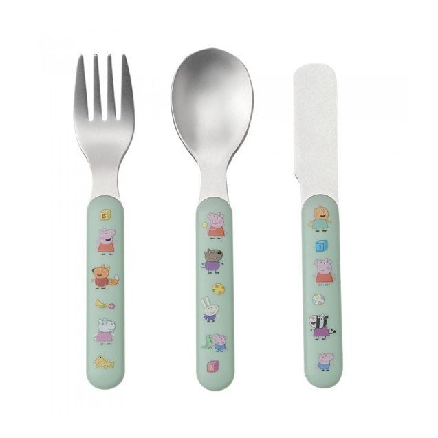 Σετ Κουταλο-Μαχαιρο-Πηρουνο 3 Τεμ Peppa Pig -...