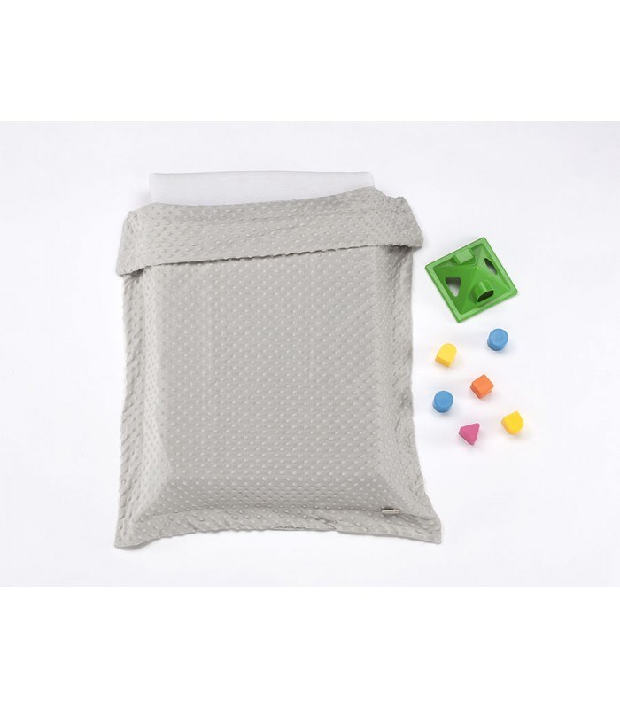 Κουβέρτα Mora Copitos 80Χ110 Γκρι 100% Polyester