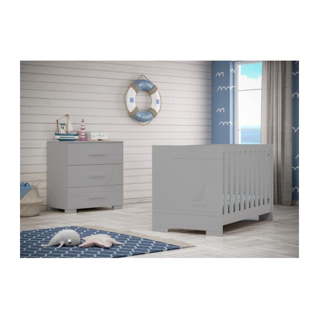 Nautica Des. 15 Βρεφικό Κρεβάτι Coastal Γκρι,...