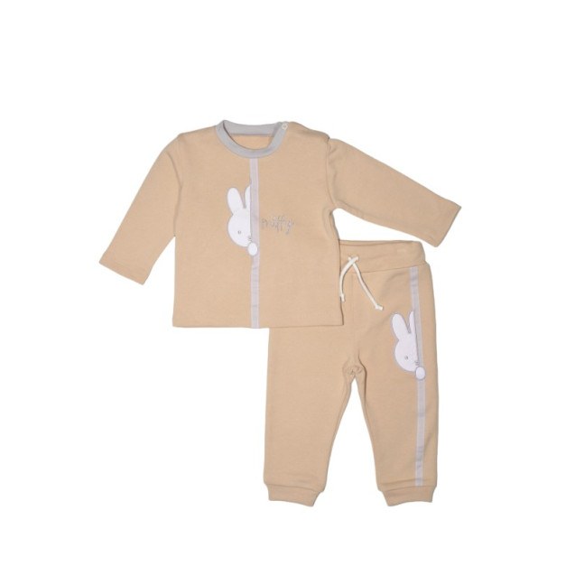 Miffy Des.64 Σετ Φόρμας 2Τ Μπεζ 9 Mηνών/74Cm