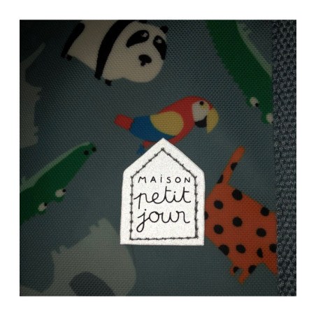 Σακιδιο Πλατης Μικρο 23Χ19Χ11 Από Ανακυκλωμενα Μπουκαλια Zoo Petit Jour