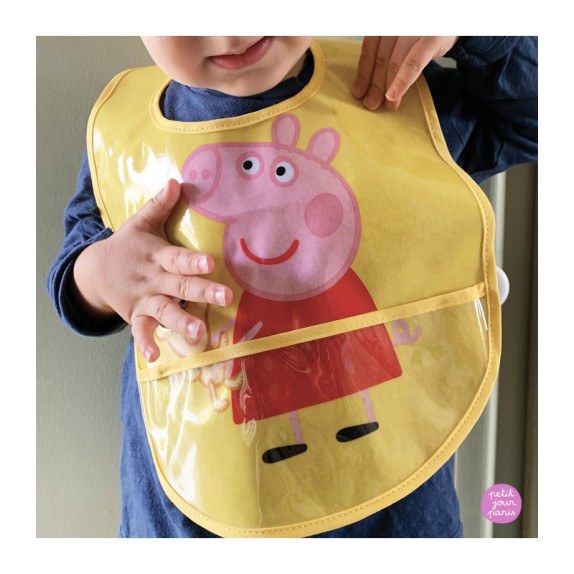 Αδιαβροχοποιημενη Σαλιαρα Με Τσεπη 25,5Χ38 Peppa Pig -...