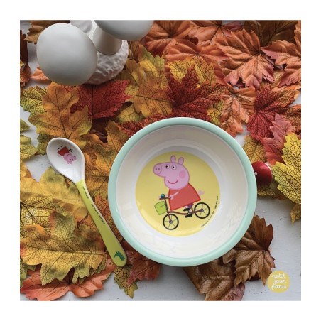 Μπωλ 160 Μl Με Αποσπωμενη Βεντουζα Και Κουταλακι Peppa Pig - Petιτ Jour Paris