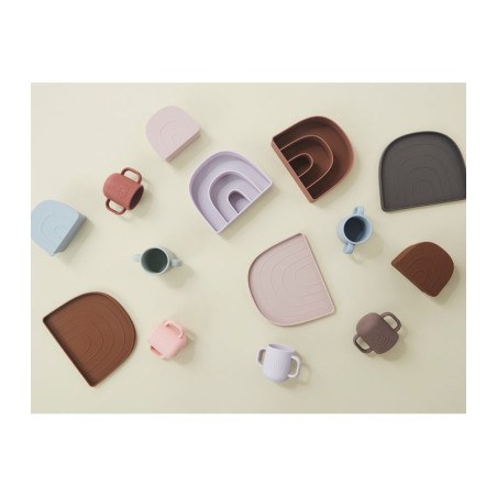 Σετ Πιάτο Και Μπωλ Σιλικόνης Rainbow Oyoy