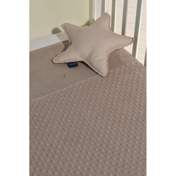 Nautica Des 904 Κουβέρτα Minky Mπεζ Διπλής Όψης 75Χ95