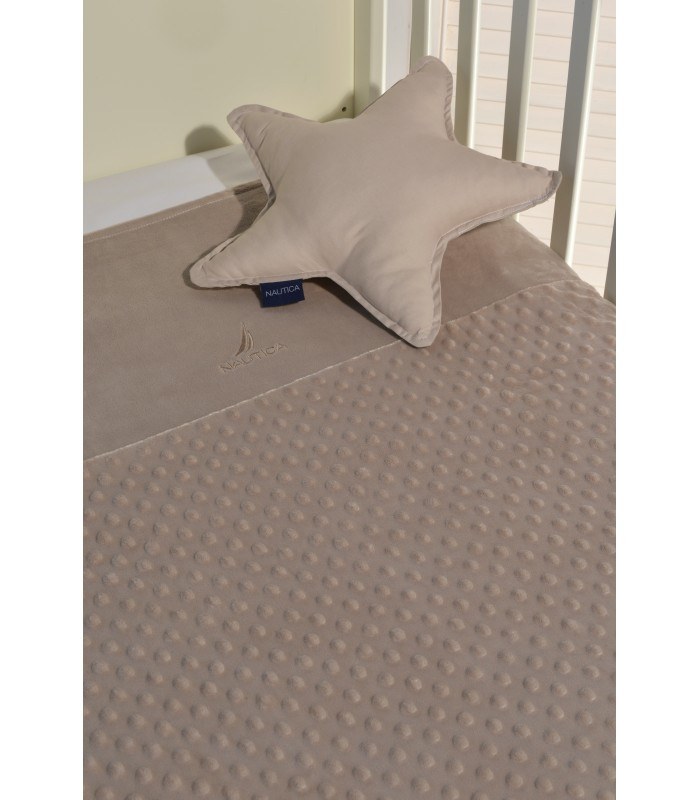 Nautica Des 904 Κουβέρτα Minky Mπεζ Διπλής Όψης 75Χ95