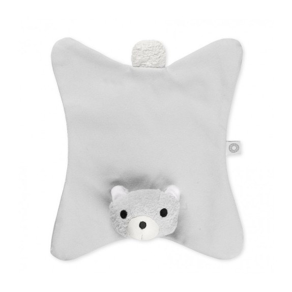 Πανάκι Παρηγοριάς Anika Grey Teddy Από 100% Οργανικό Βαμβάκι