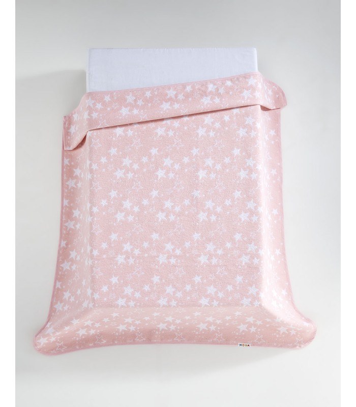 Κουβέρτα Mora Ecology 80Χ110 Ροζ 65% Βαμβακι & 35% Ανακυκλωμένο Πολυέστερ