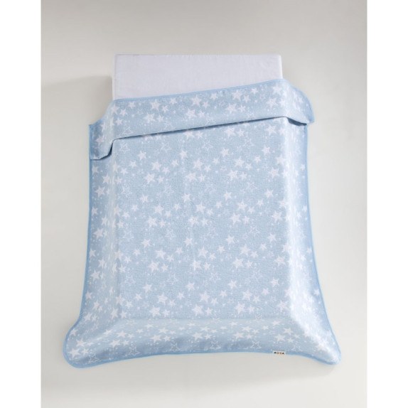 Κουβέρτα Mora Ecology 80Χ110 Γαλαζιο 65% Βαμβακι & 35%...