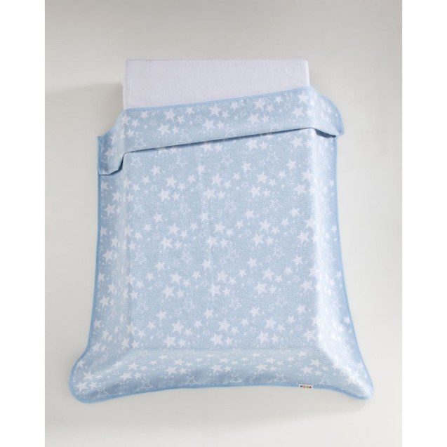 Κουβέρτα Mora Ecology 80Χ110 Γαλαζιο 65%...