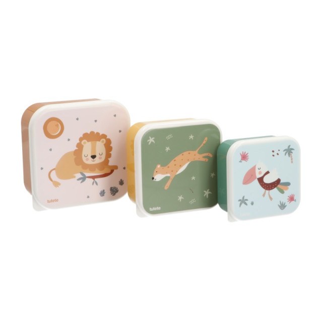 Σετ 3 Φαγητοδοχείων Savannah Από Την Tutete