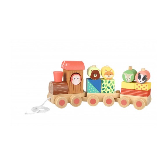 Ξύλινο Τρένο Woodland  (Fsc®) Orange Tree Toys