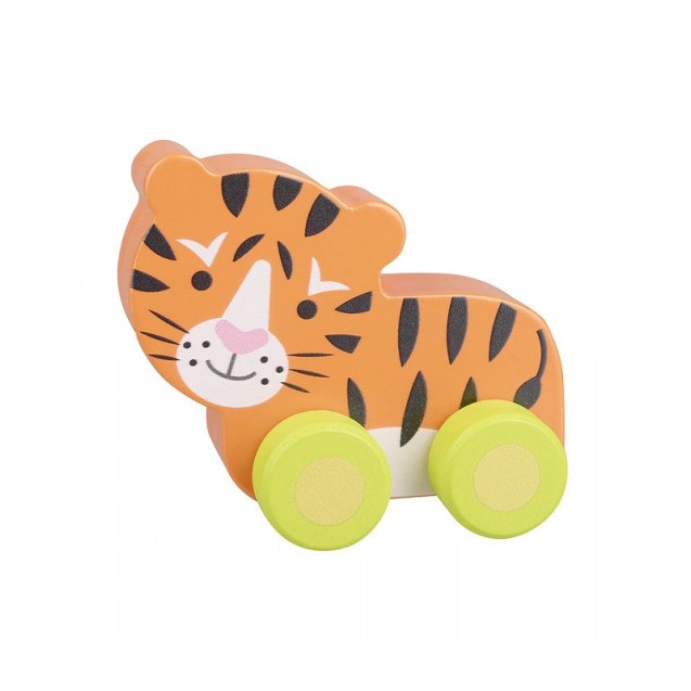 Tίγρης Push & Pull Orange Tree Toys