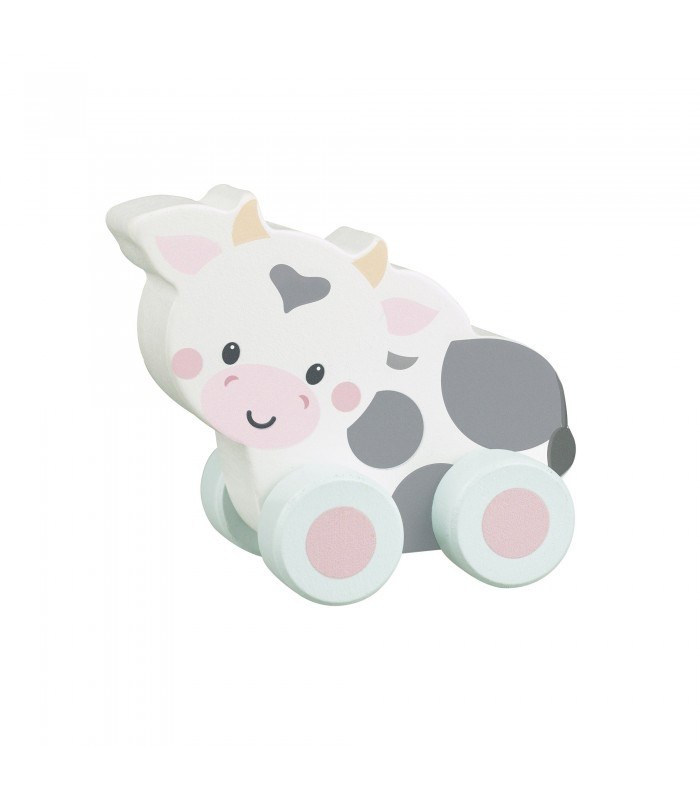 Baby Oliver Αγελαδίτσα Push & Pull Orange Tree Toys