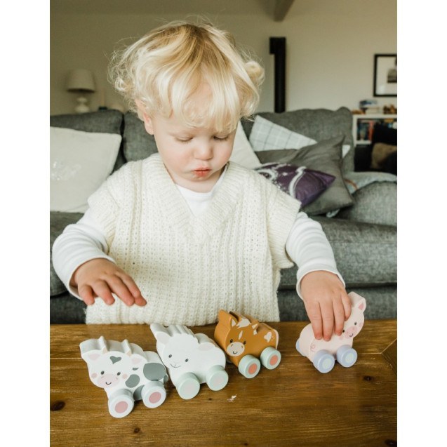 Αγελαδίτσα Push & Pull Orange Tree Toys