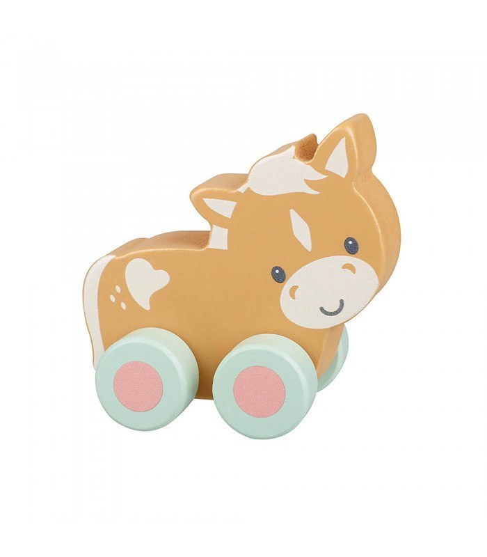 Baby Oliver Πόνυ Push & Pull Orange Tree Toys