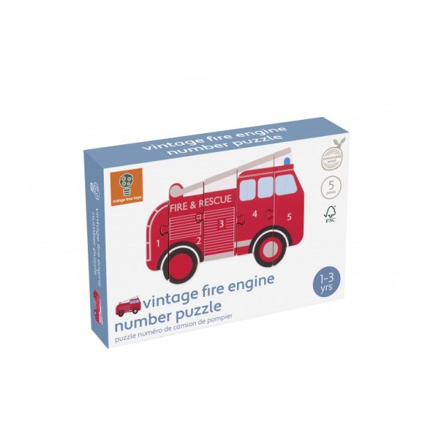 Παζλ Αριθμών Πυροσβεστική Orange Tree Toys