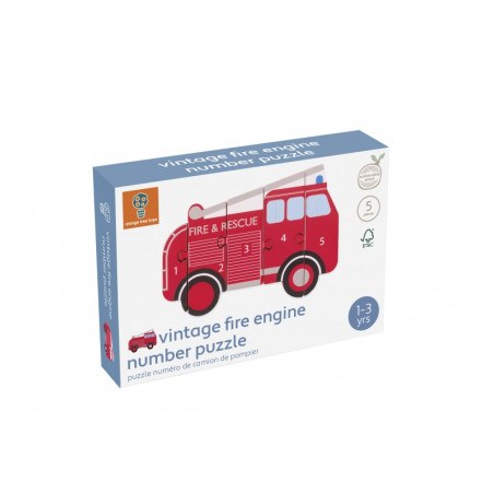 Παζλ Αριθμών Πυροσβεστική Orange Tree Toys