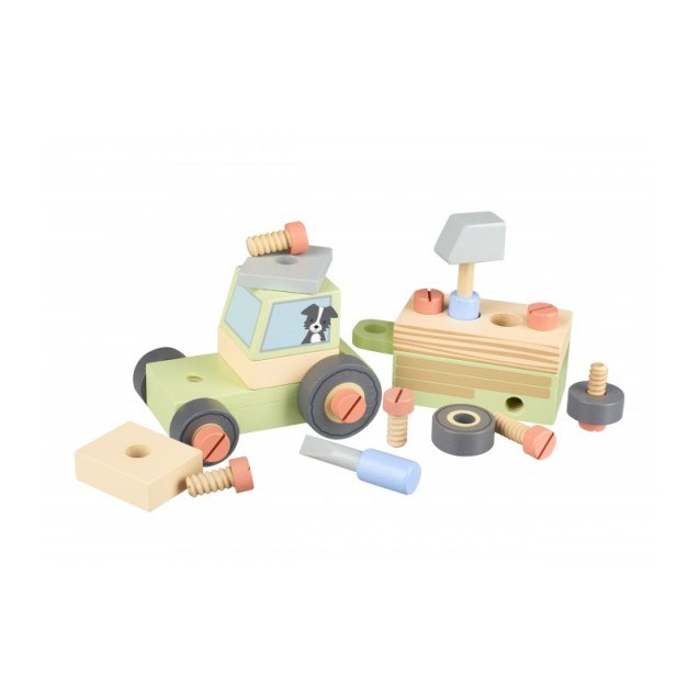 Τρακτέρ Με Εργαλεία Orange Tree Toys