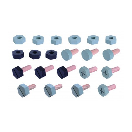 Βιδες - Παξιμάδια Ξύλινα Mama Memo