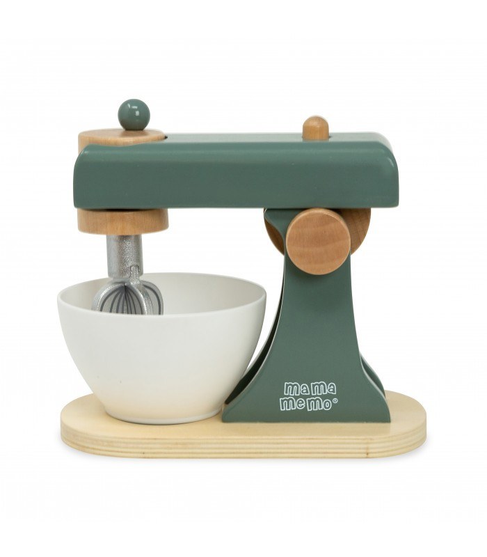 Baby Oliver Μίξερ Με Αξεσουάρ Ξύλινο Πράσινο Mama Memo