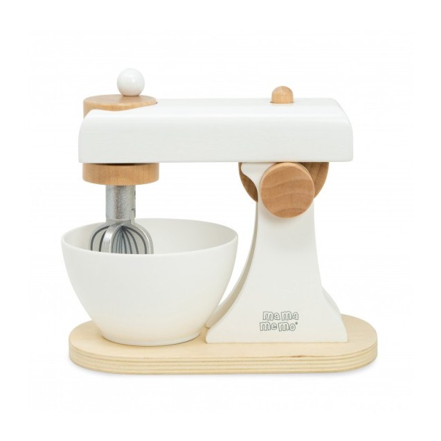 Μίξερ Ξύλινο Λευκό  Με Αξεσουάρ Mama Memo