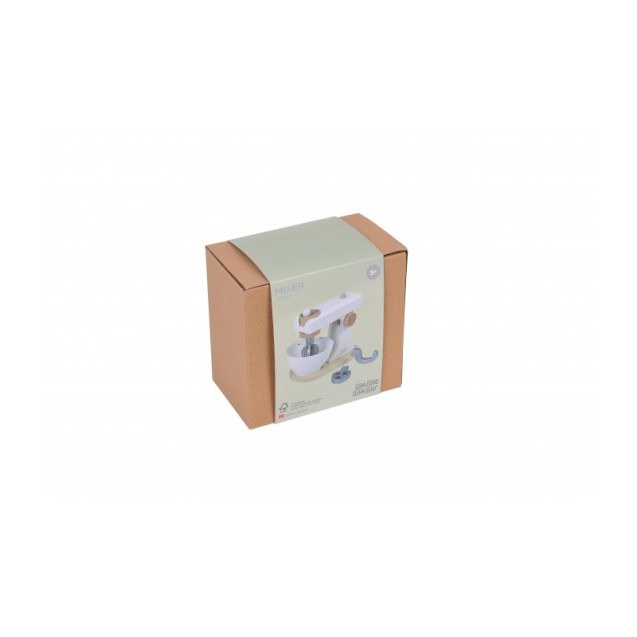 Μίξερ Ξύλινο Λευκό  Με Αξεσουάρ Mama Memo